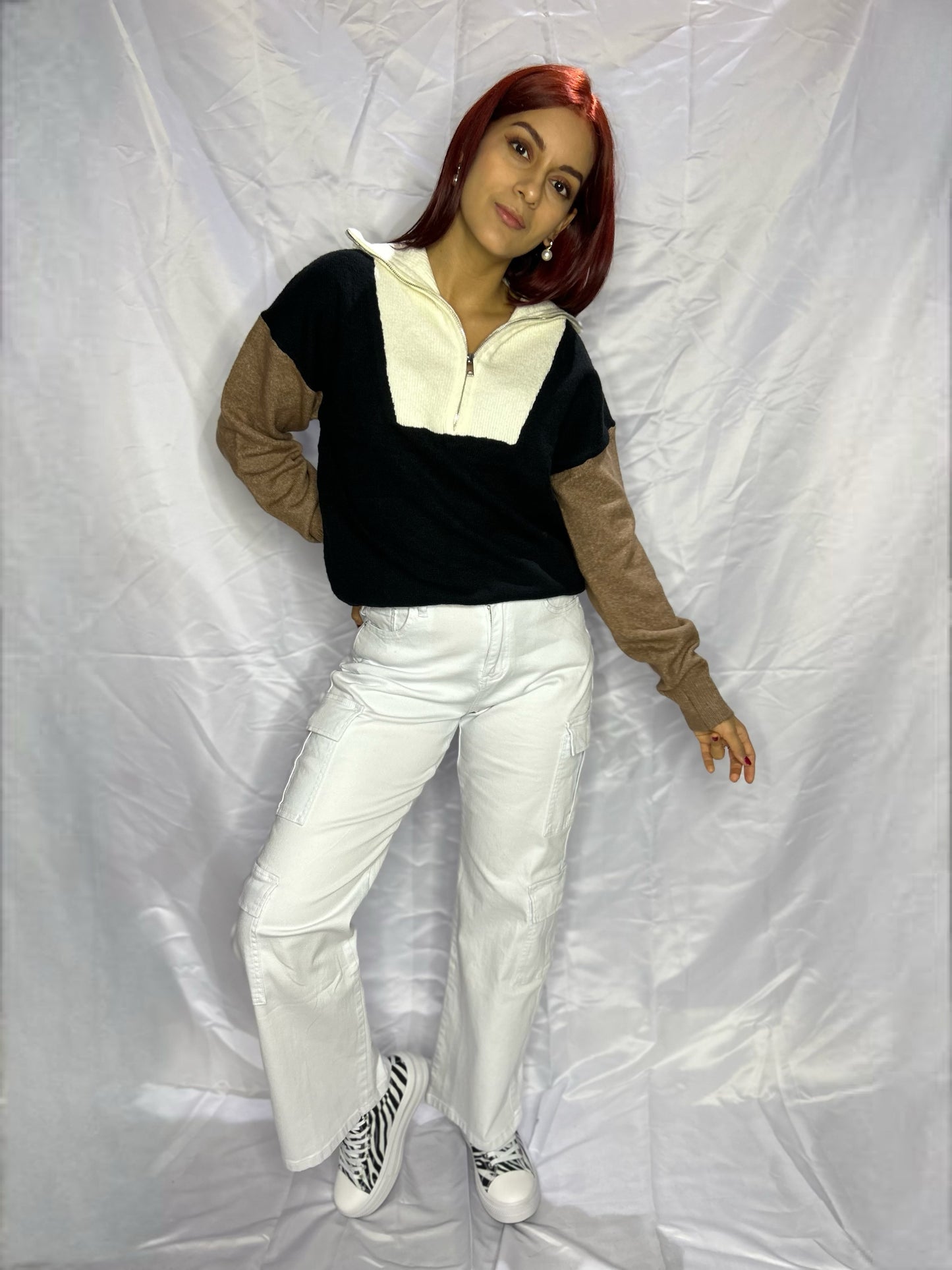 ANGIE SWEATER TRICOLOR
