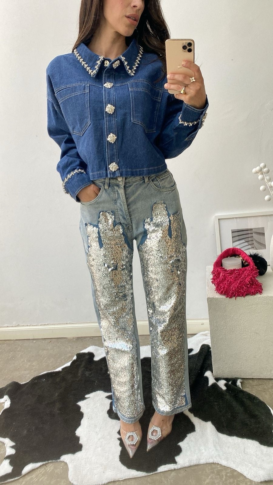 SEQUINS JEANS
