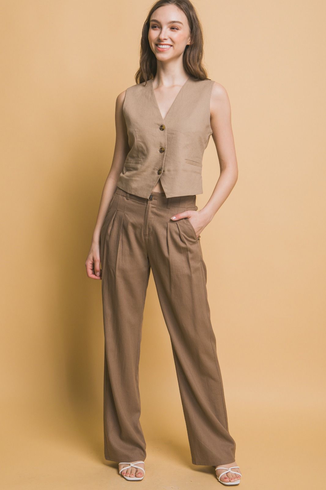 LINEN BUTTOM