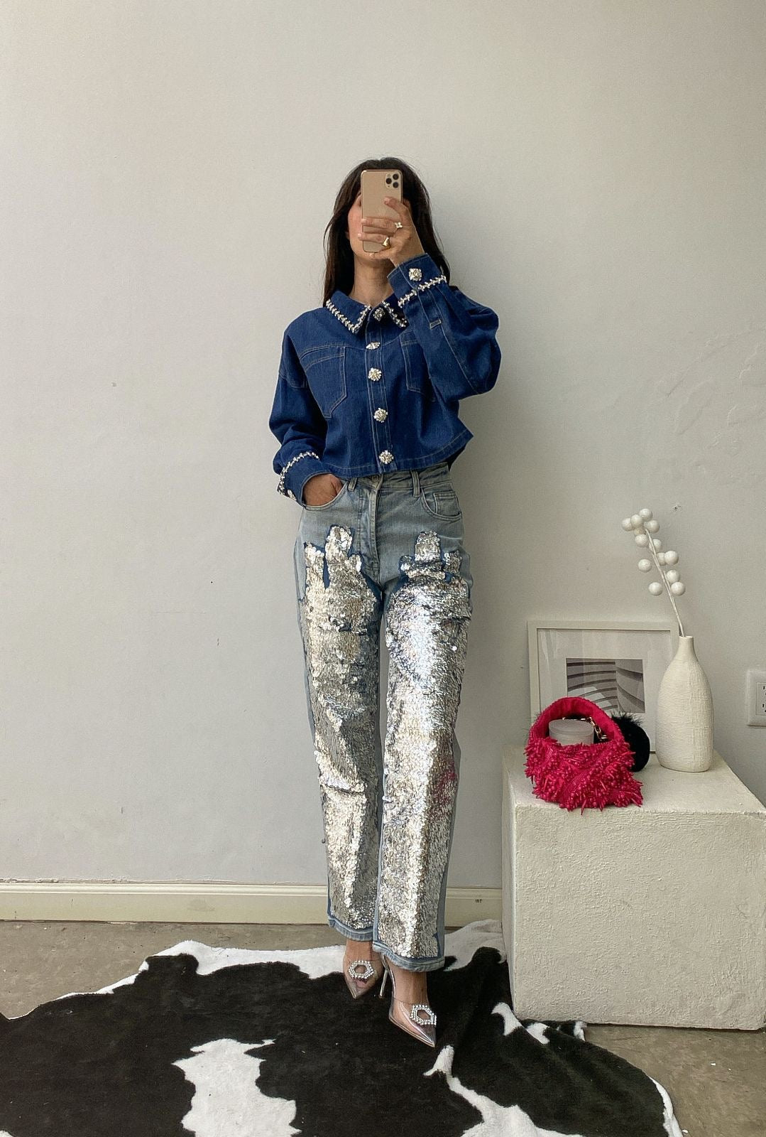 SEQUINS JEANS