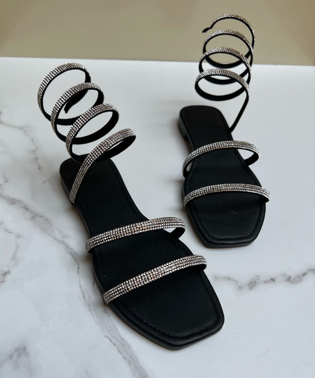 SHINE STRIPES SANDALS