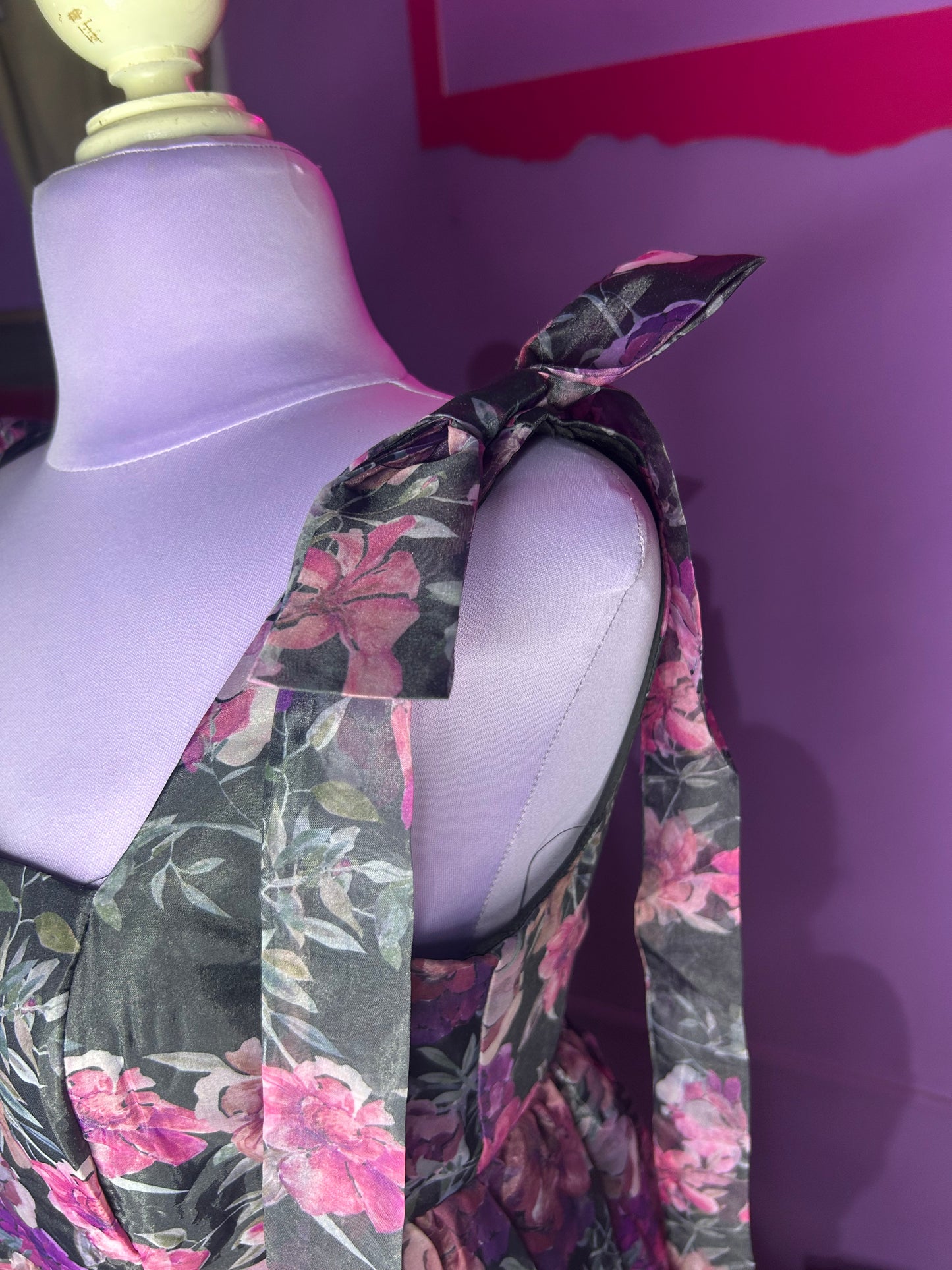 BLACK FLOWER DRESS