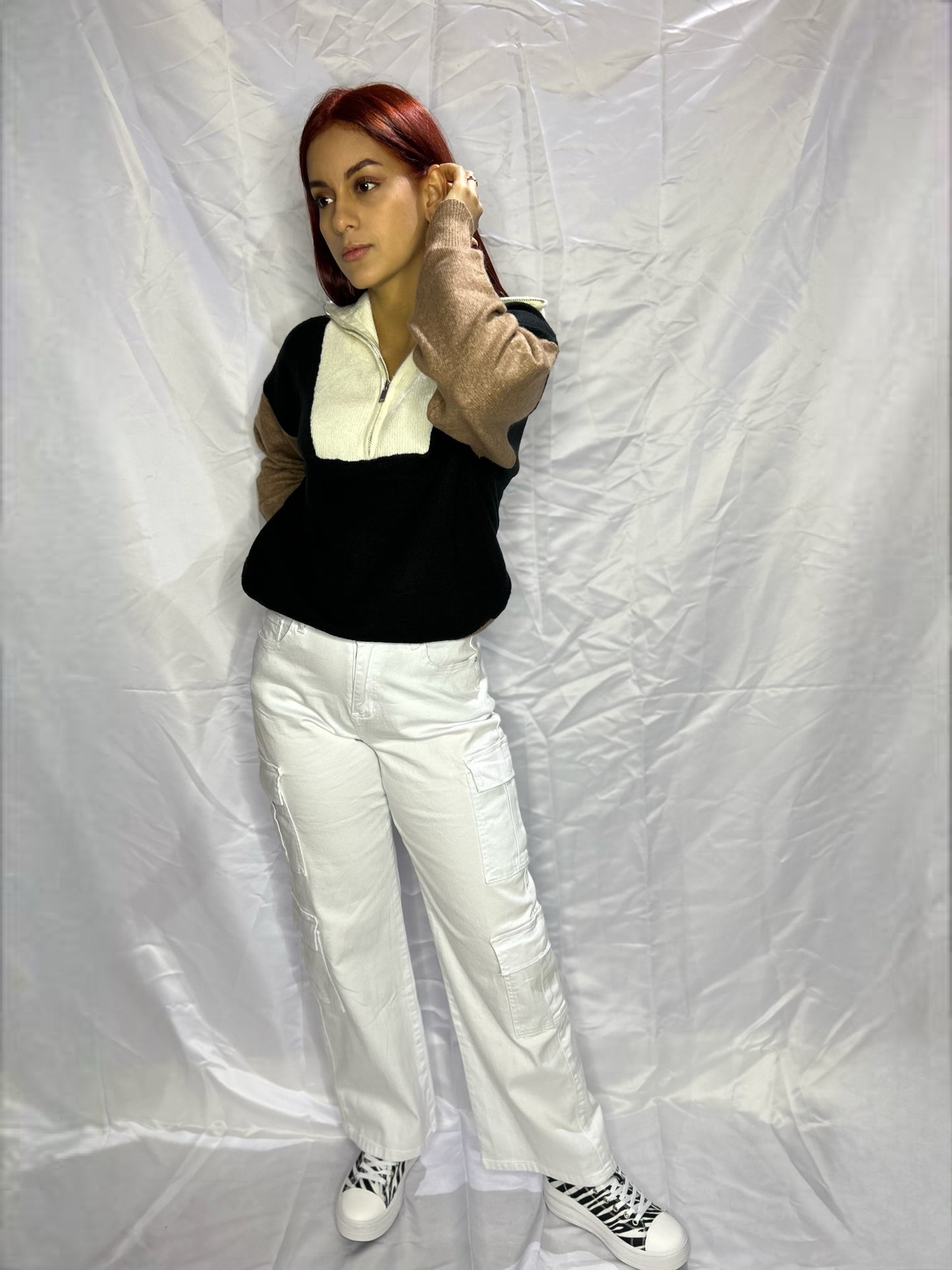 ANGIE SWEATER TRICOLOR
