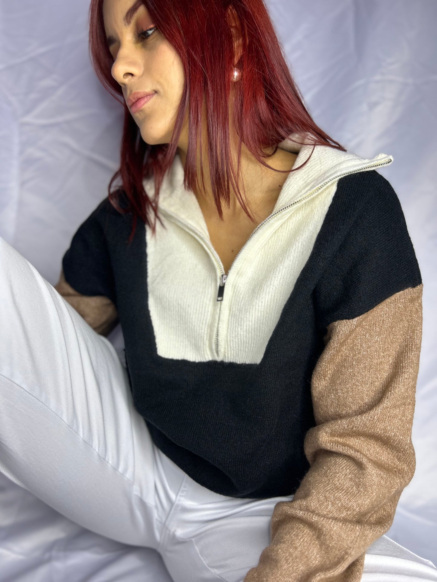 ANGIE SWEATER TRICOLOR