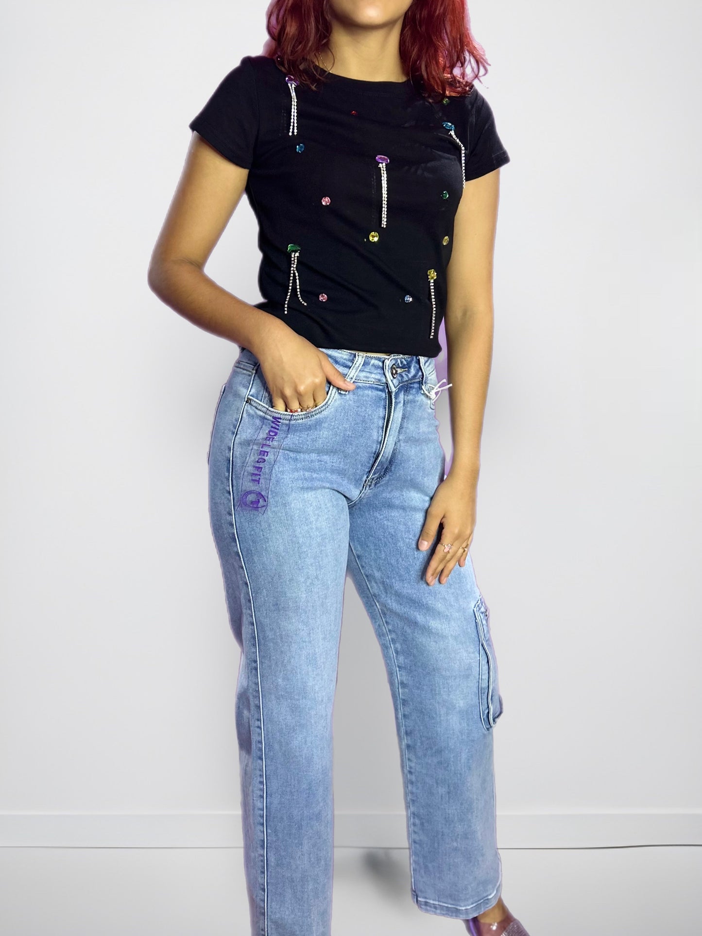 JEANS CARGO WIDE LEG