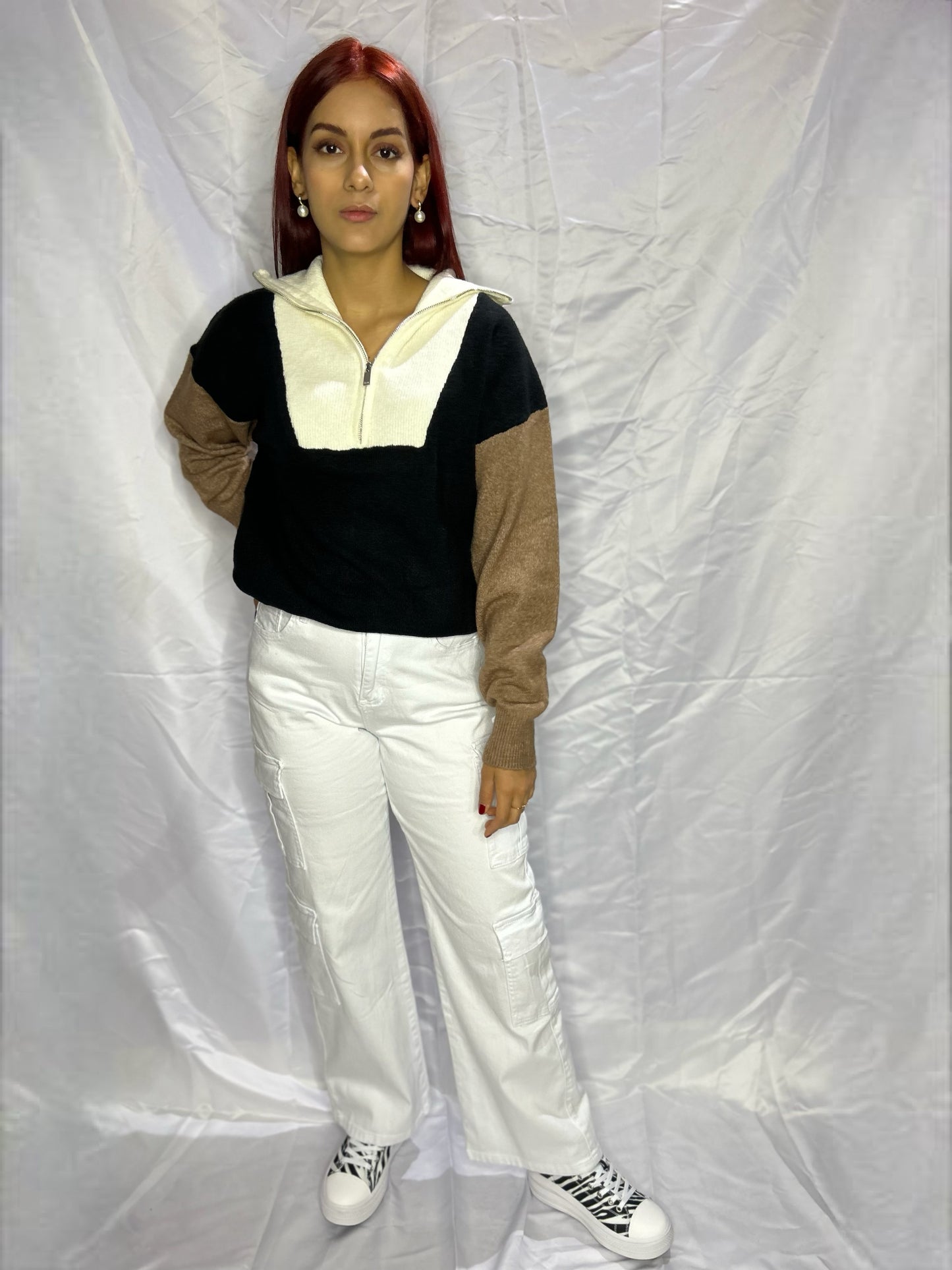 ANGIE SWEATER TRICOLOR