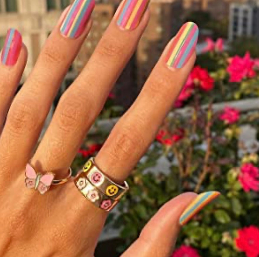 Y2K COLORFUL RINGS