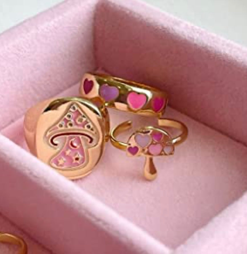 Y2K COLORFUL RINGS