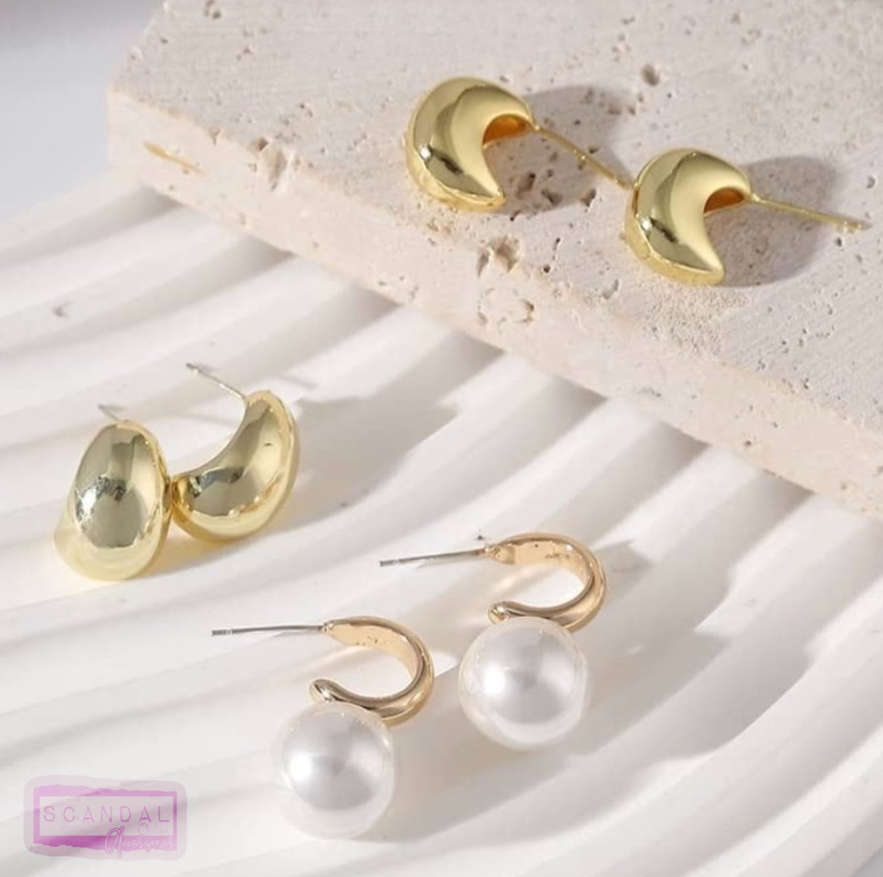 CHUNKY TEARDROP EARRINGS