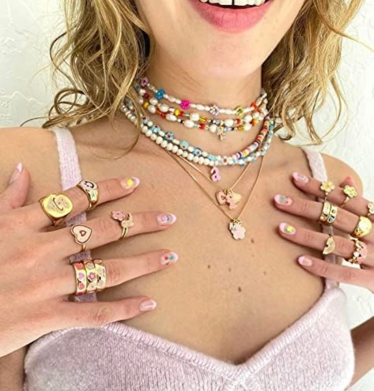 Y2K COLORFUL RINGS