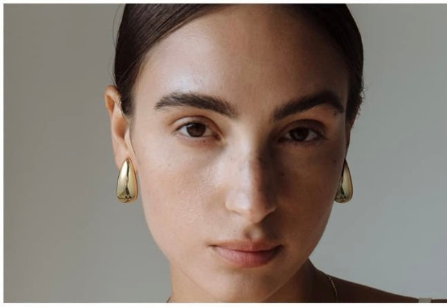 CHUNKY TEARDROP EARRINGS