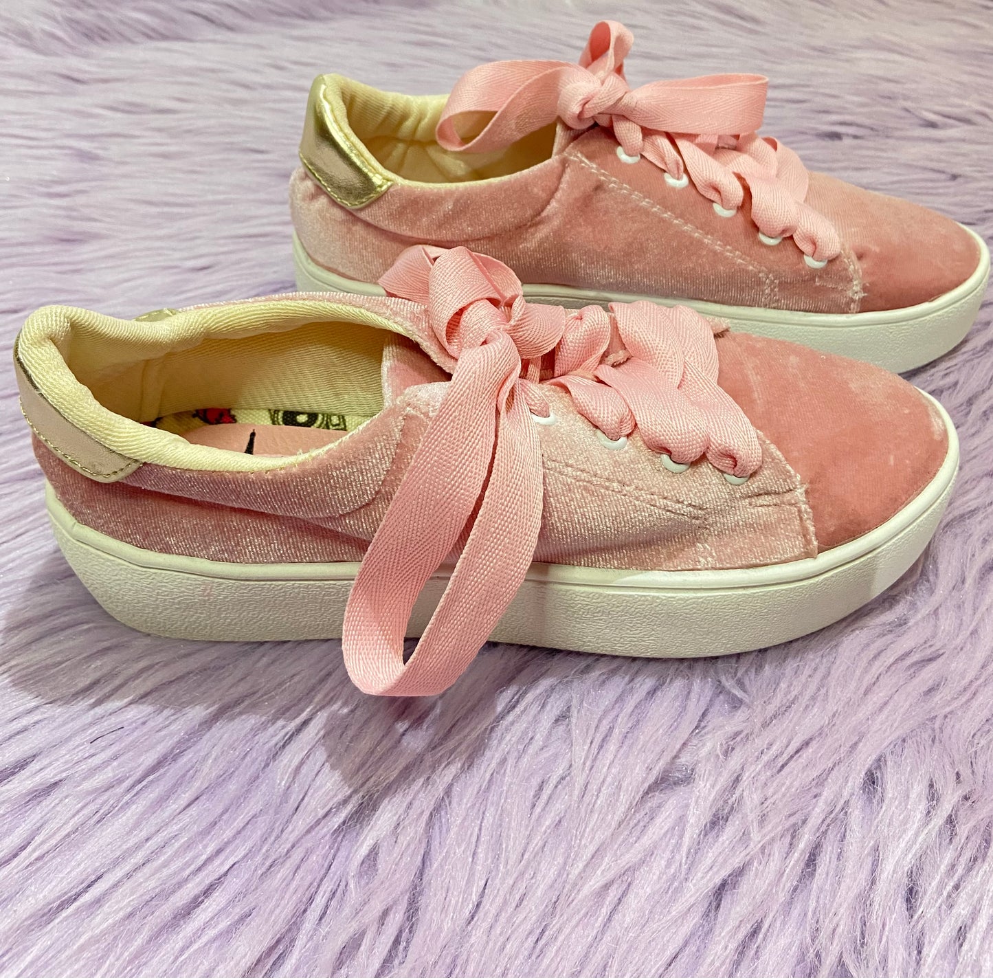 PINK VELVET TENNIS
