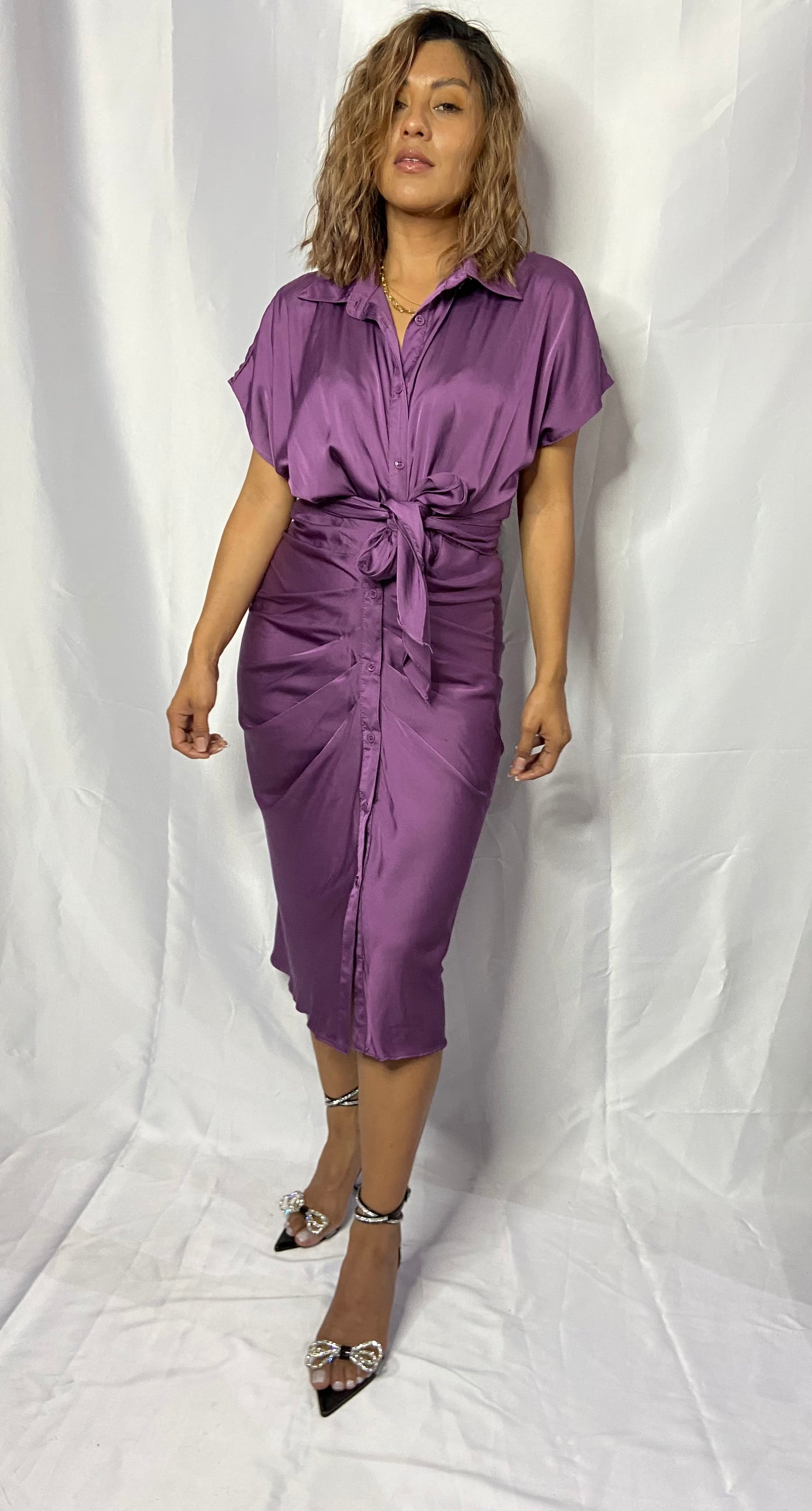 VESTIDO COLOR UVA 🍇