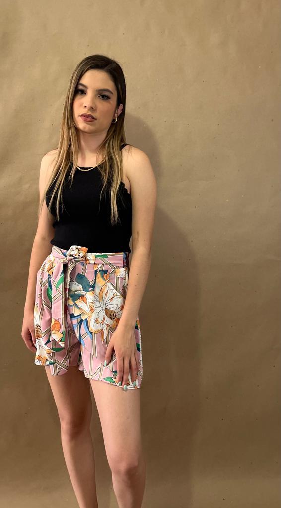 FLOWERS PINK SHORTS