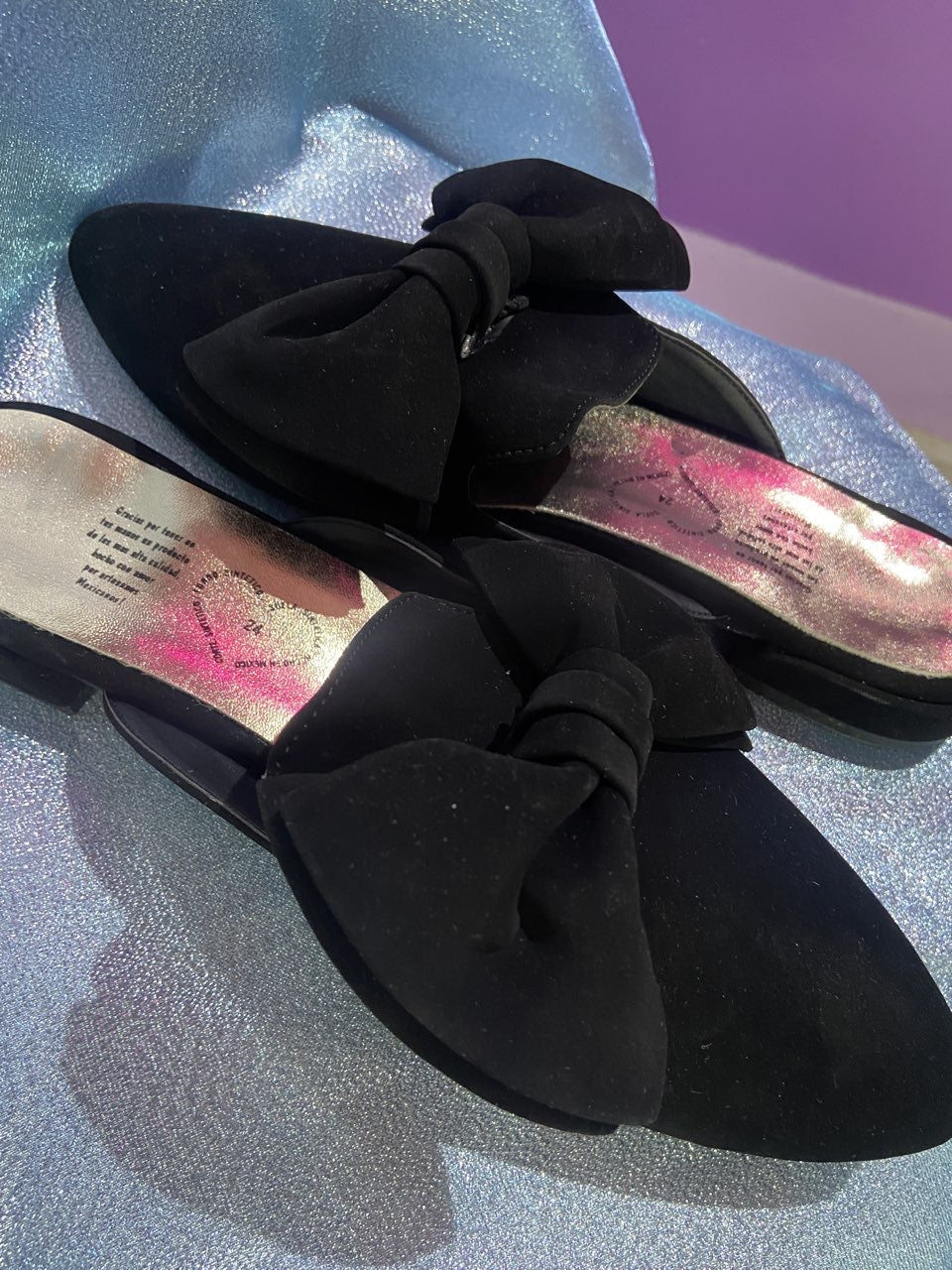 BLACK BOW MULES 🎀🖤