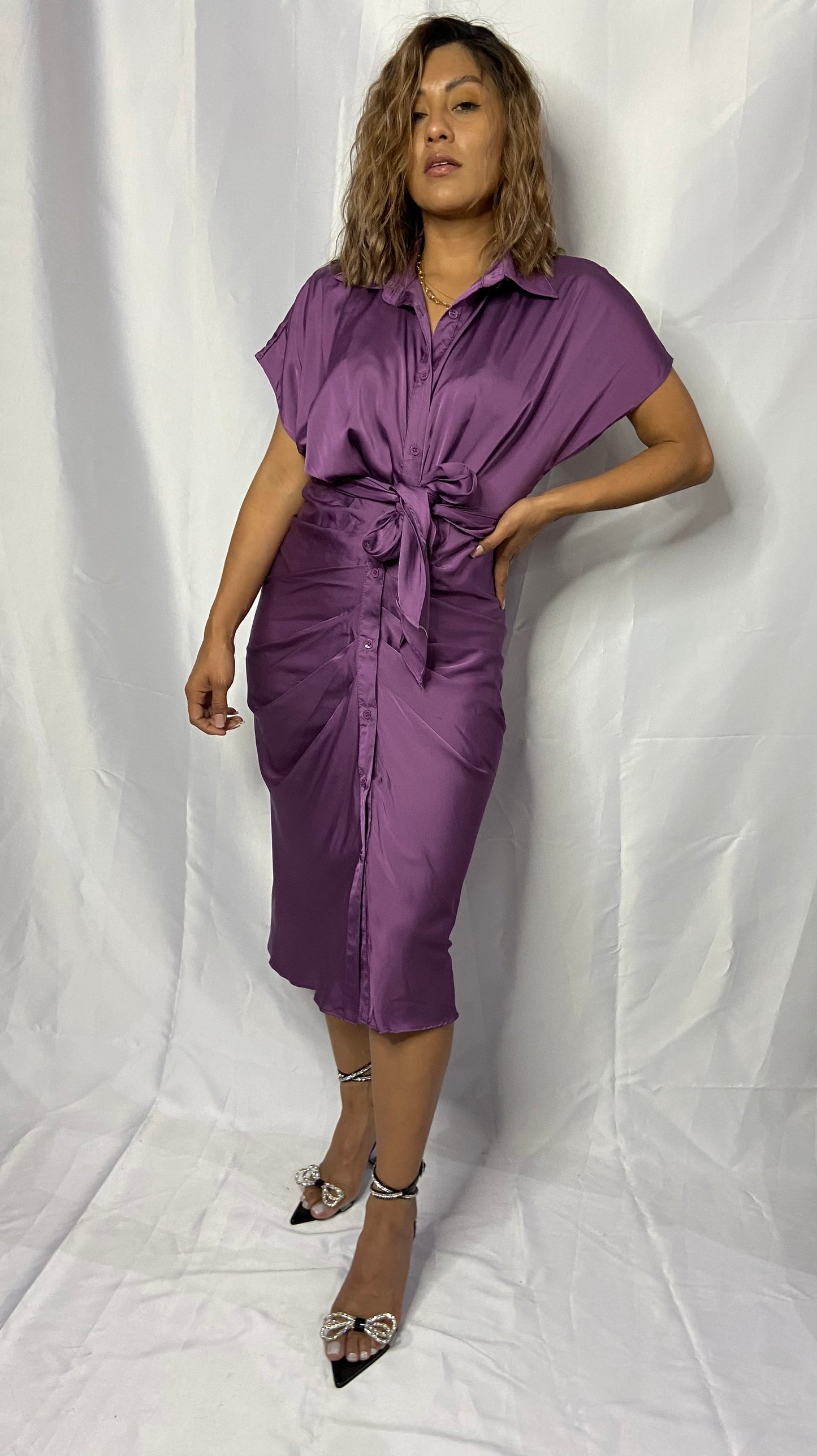VESTIDO COLOR UVA 🍇