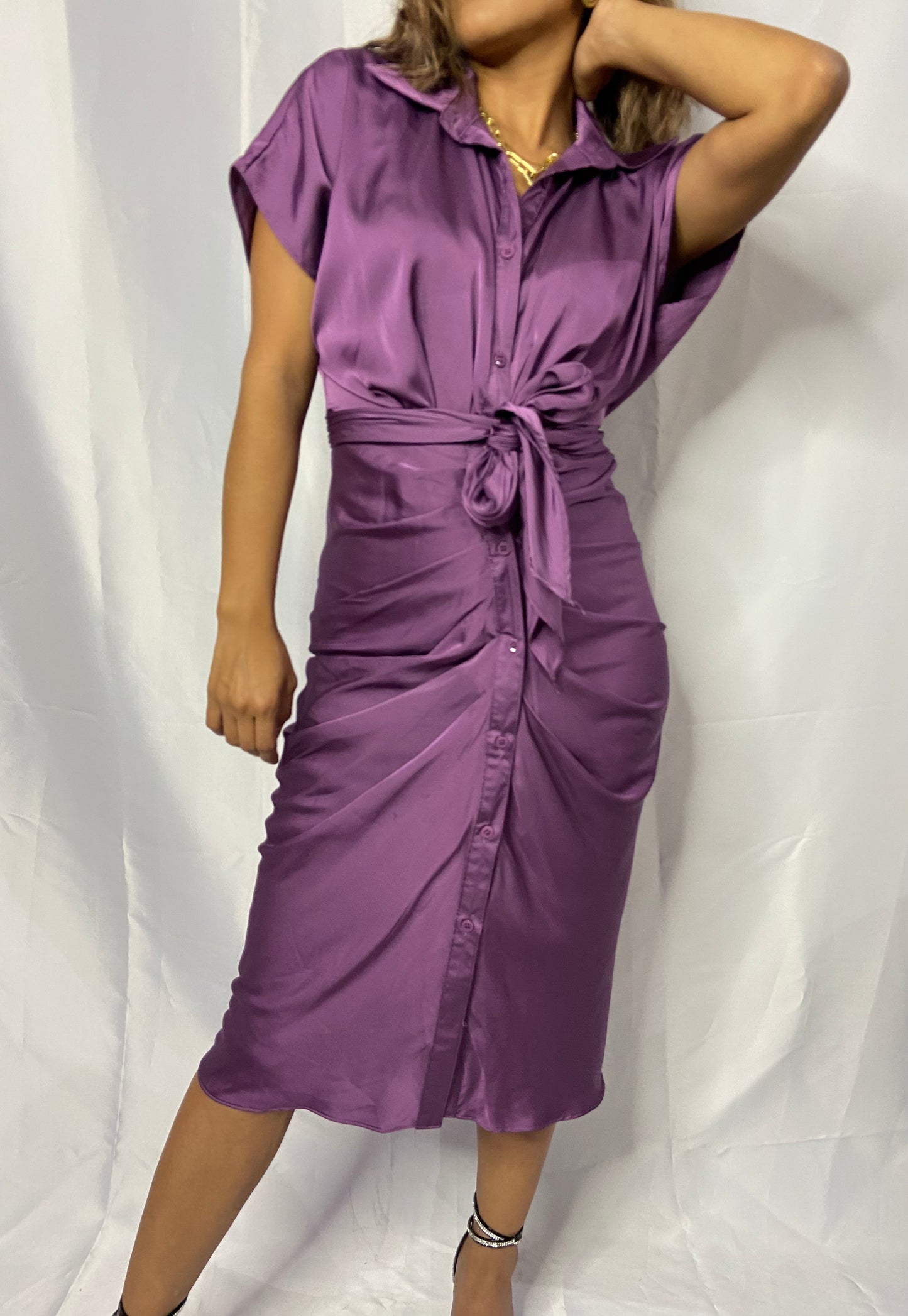 VESTIDO COLOR UVA 🍇