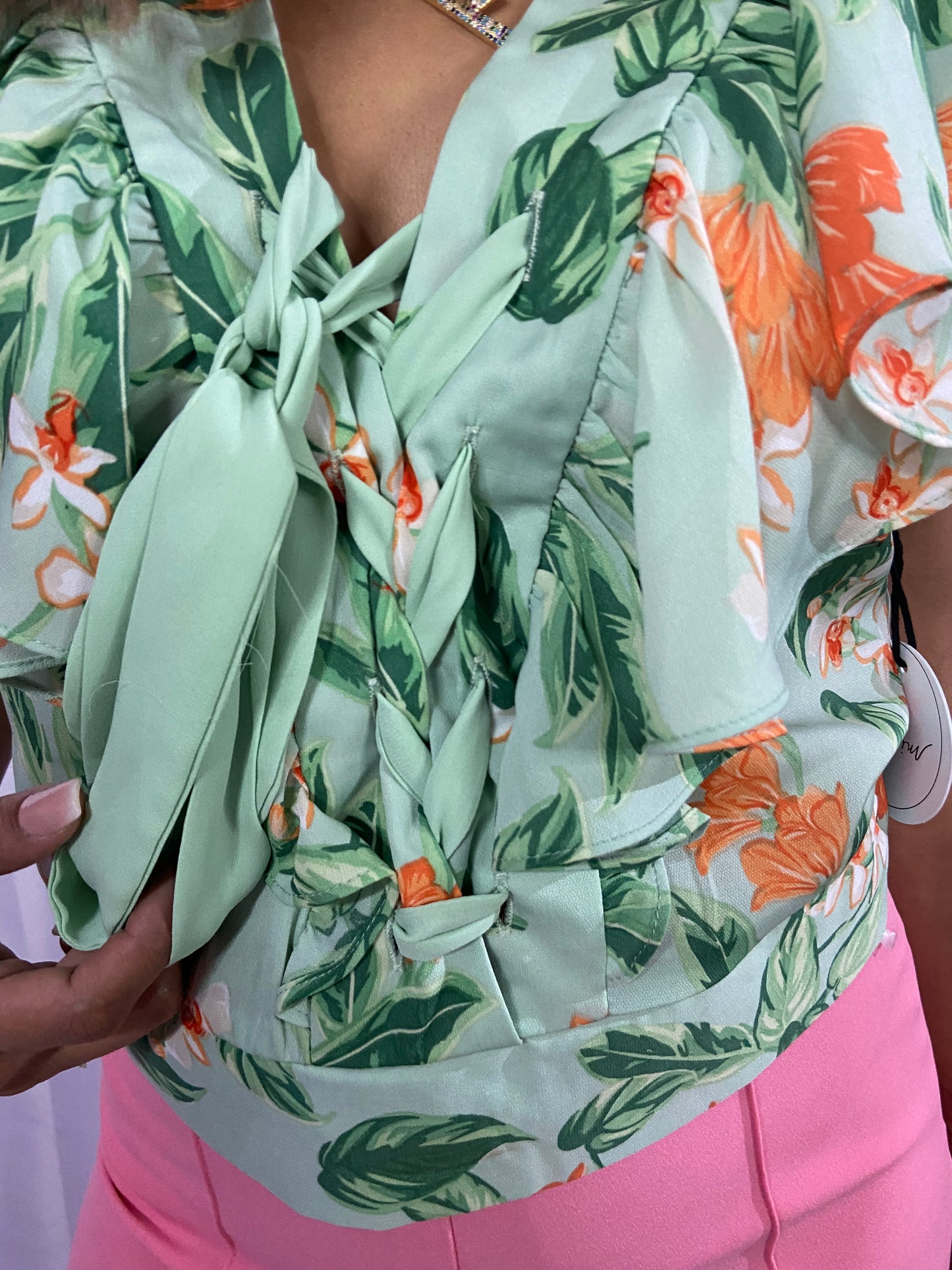 GREEN TO GREENS BLOUSE