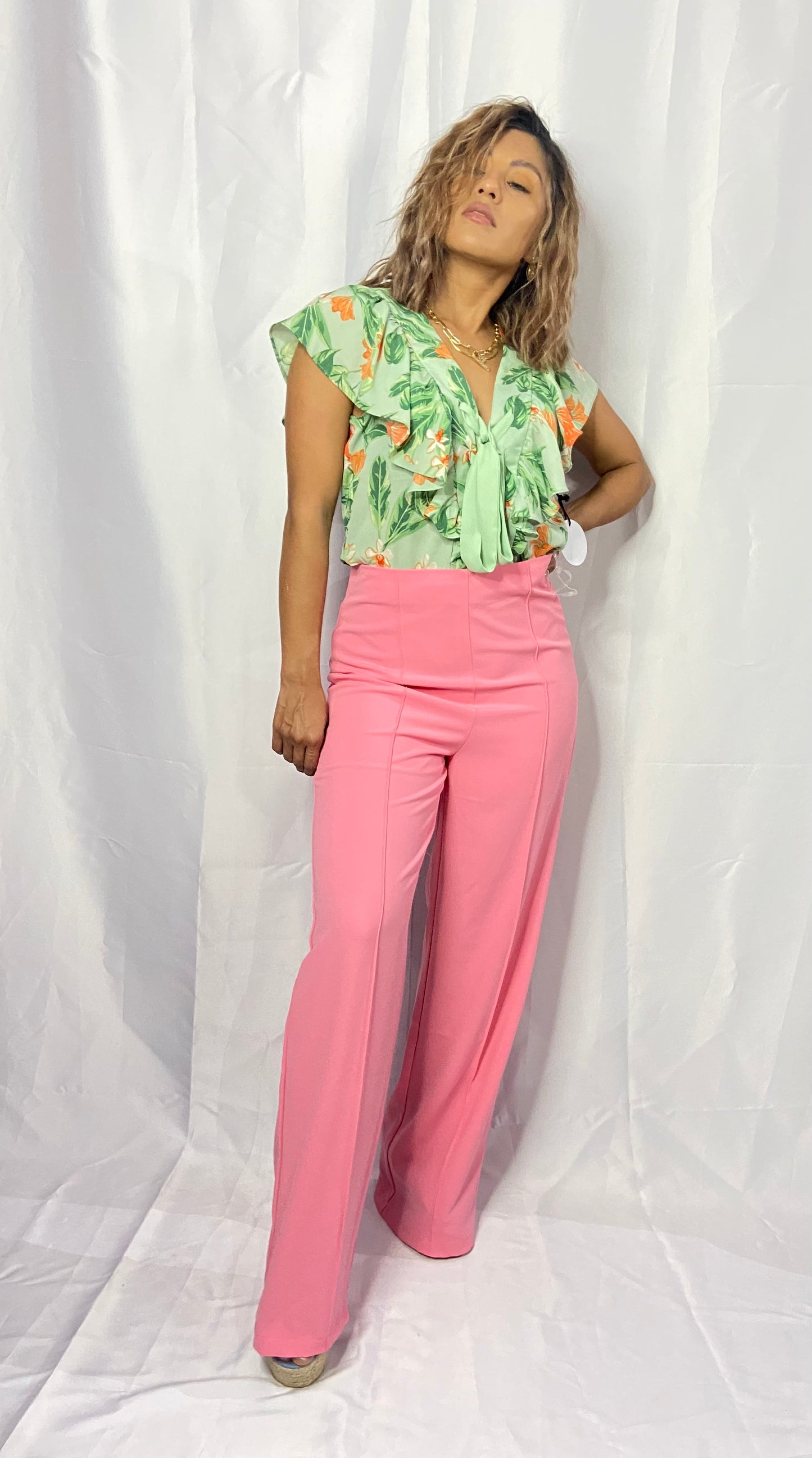 GREEN TO GREENS BLOUSE