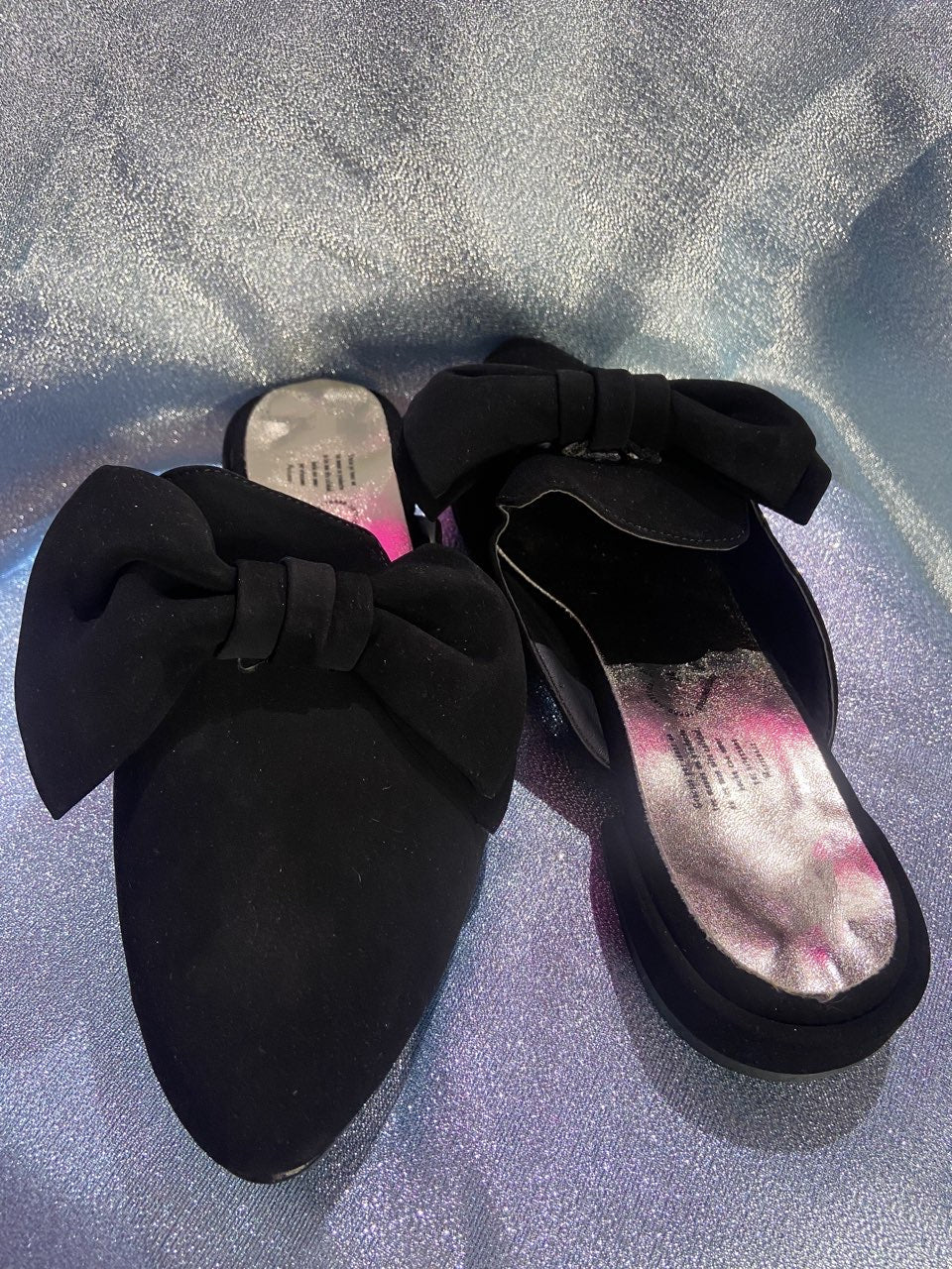 BLACK BOW MULES 🎀🖤