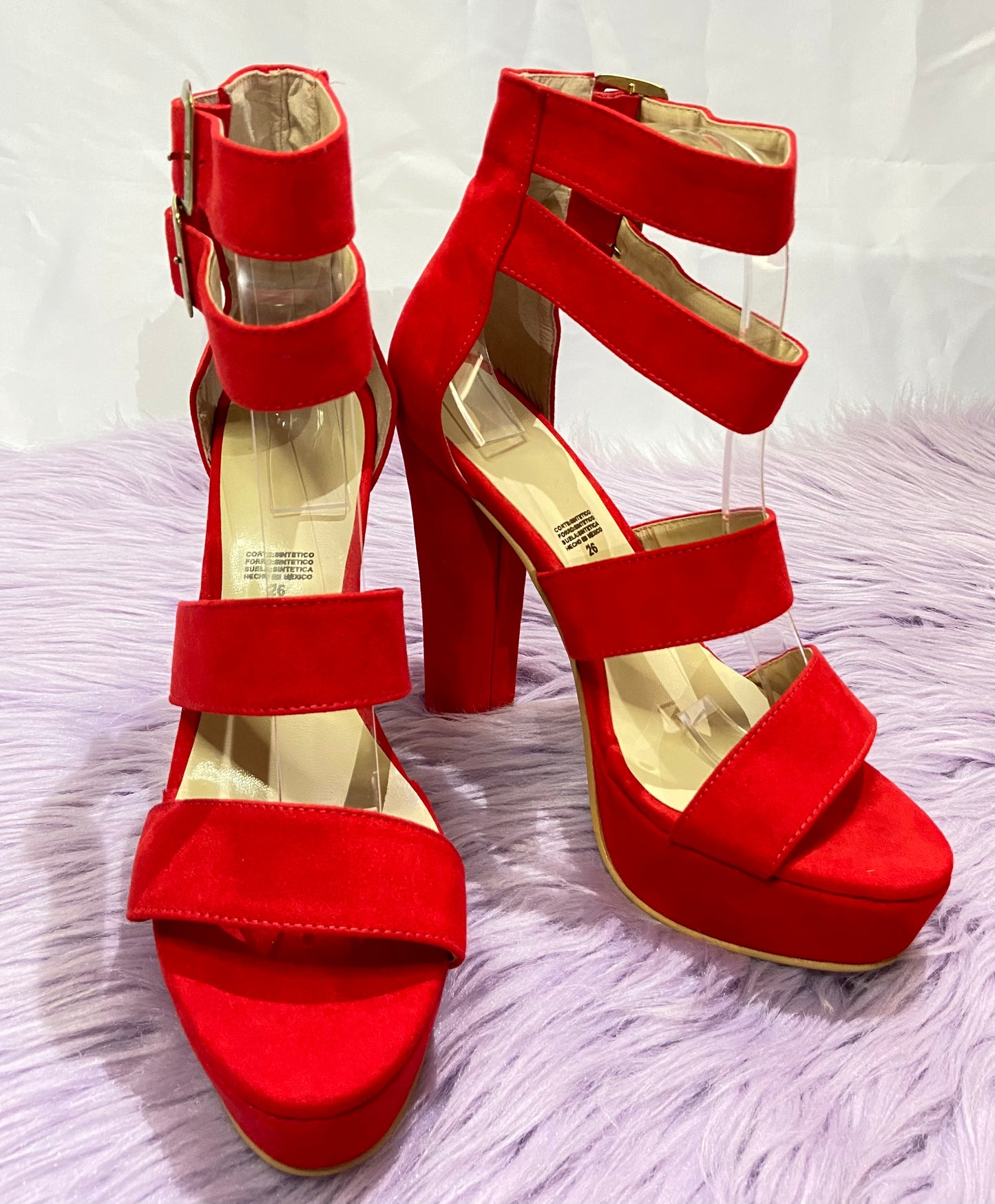 ZAPATILLAS ROJAS DOBLE PULSERA