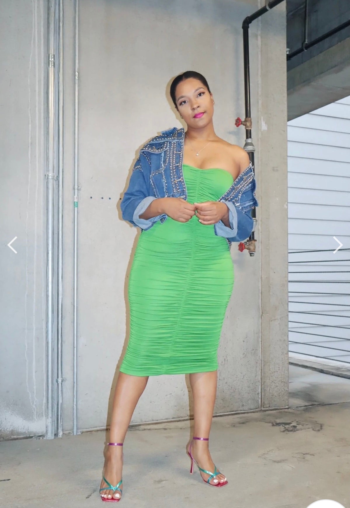 GREEN WORN DRESS⭐️