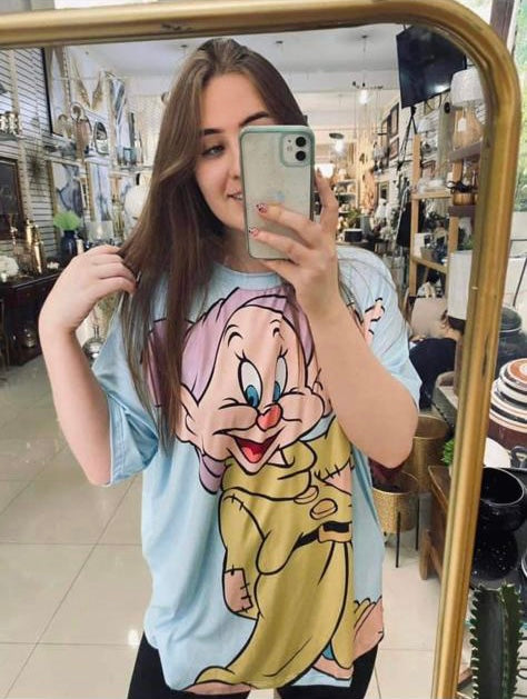 T-SHIRT OVERSIZE PERSONAJES D.
