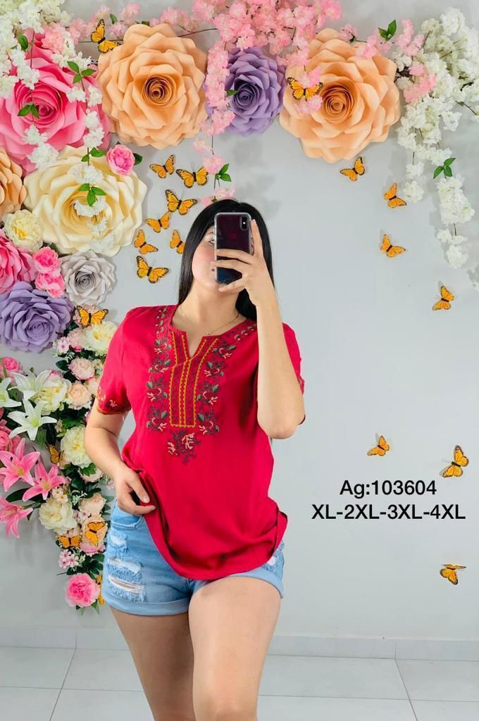 BLUSA ROJO QUEMADO ❤️🔥XL