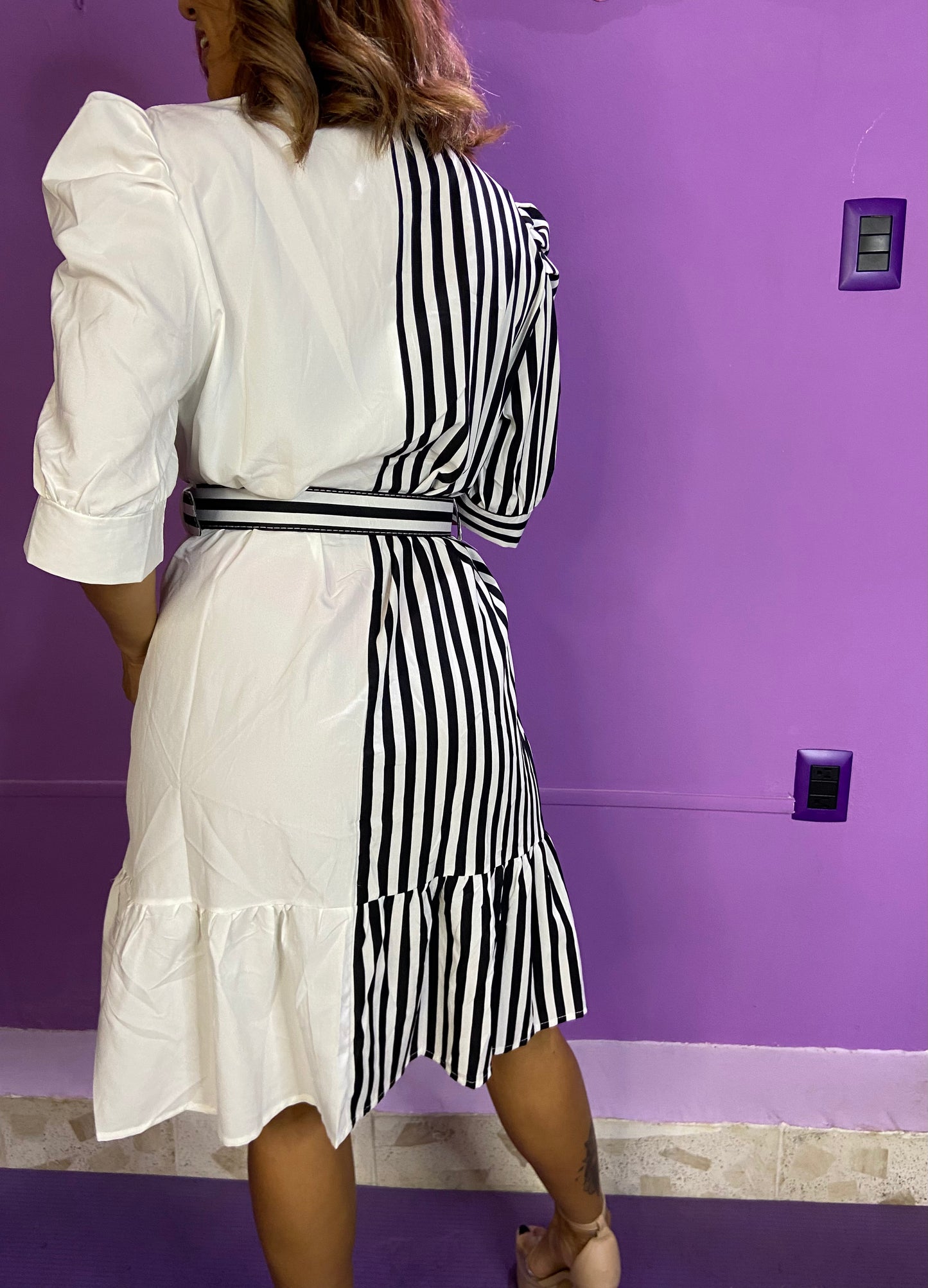 CRUELLA LINES DRESS