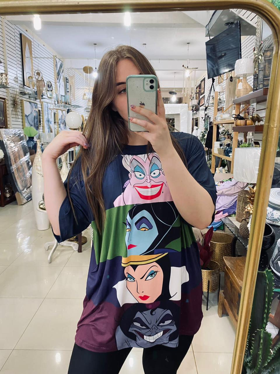T-SHIRT OVERSIZE PERSONAJES D.