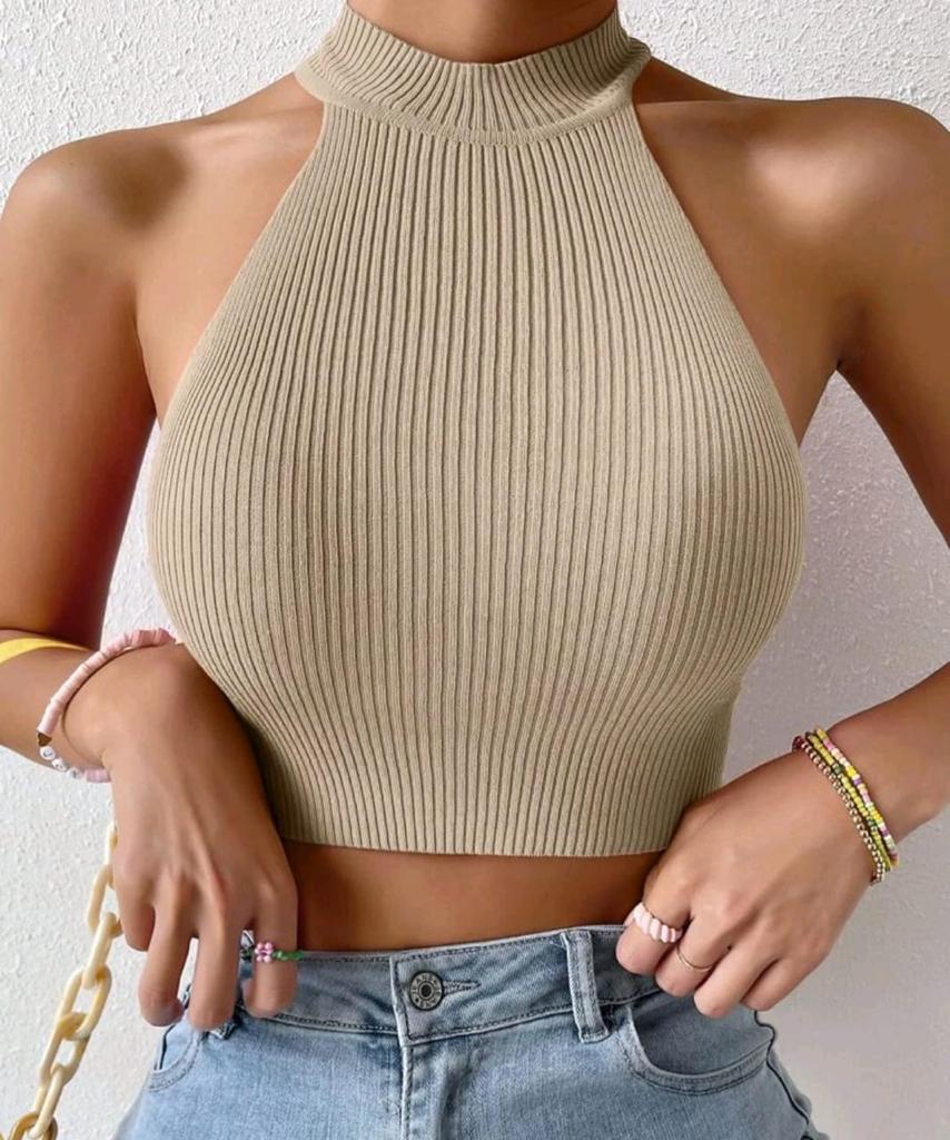 CROP TOP HALTER