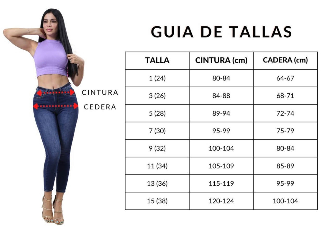 JEANS CAMPANA CORTA