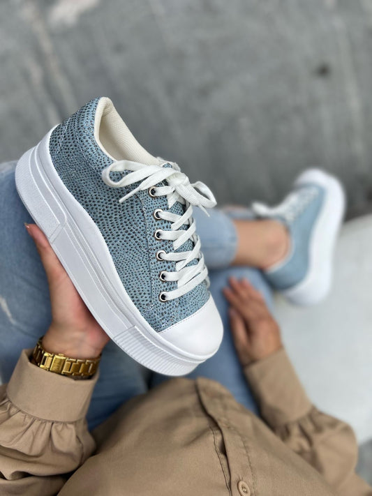 SPARKLING DENIM SNEAKERS