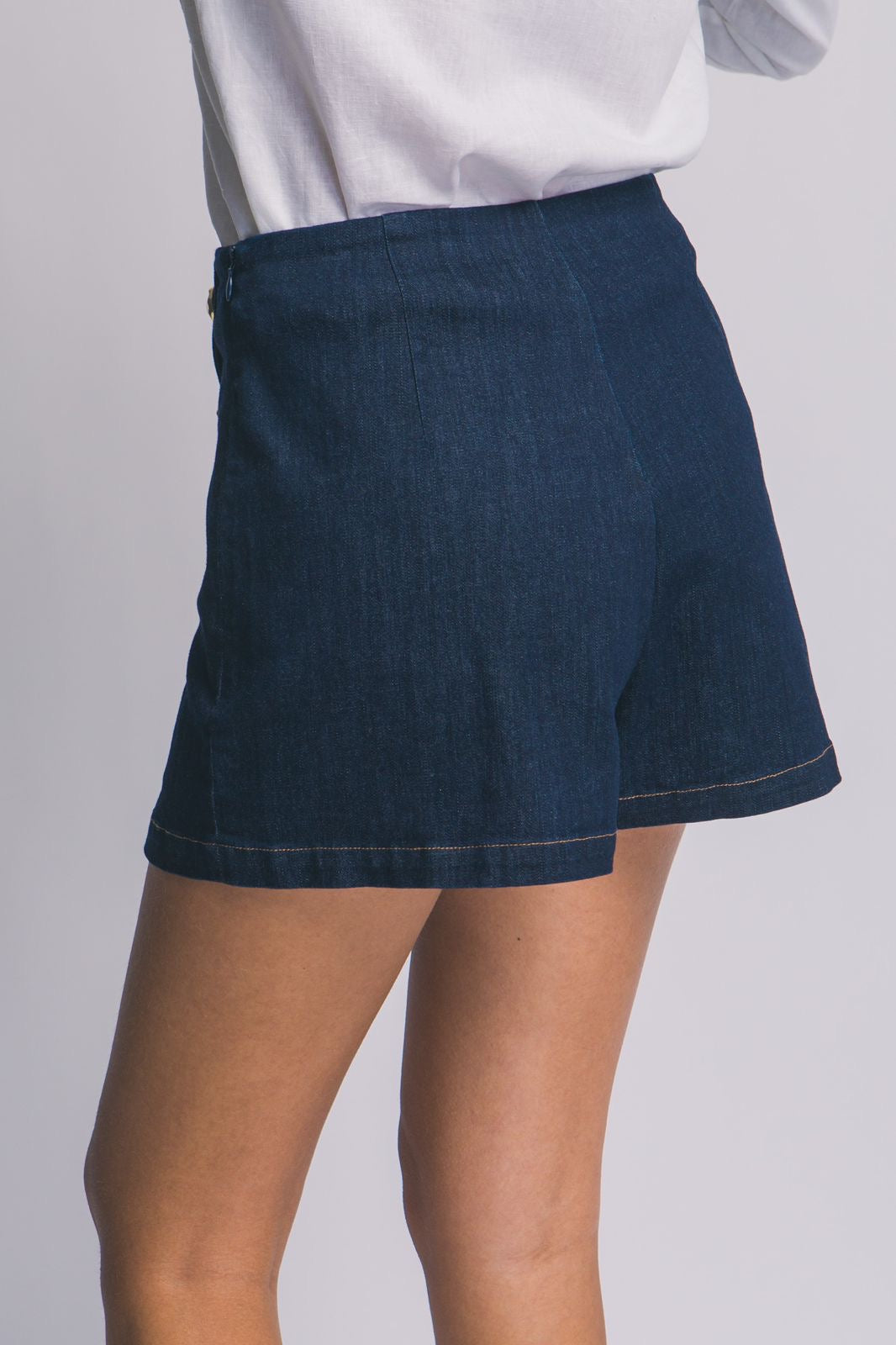 Golden Denim Skort