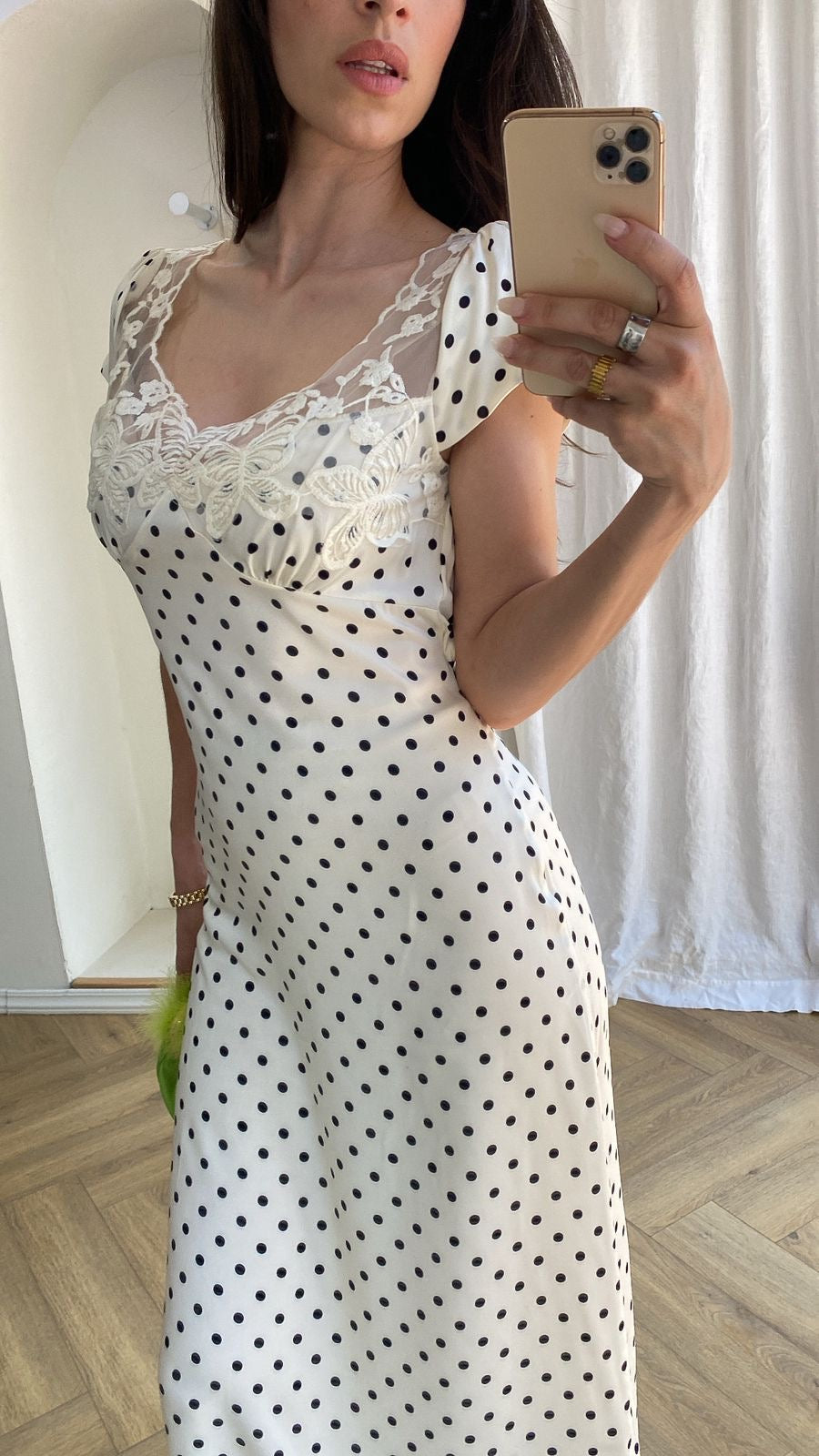 LACE DOTS DRESS