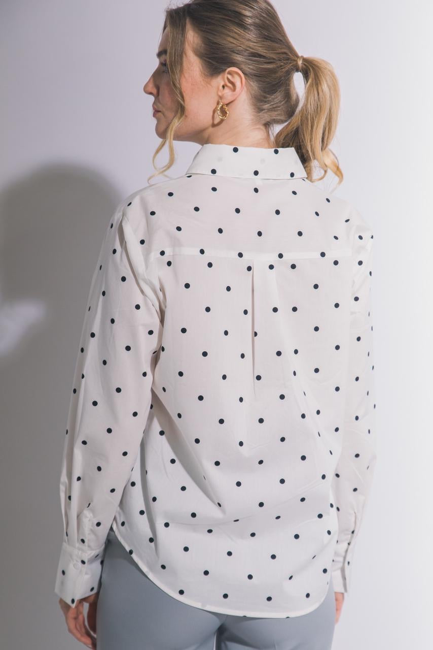 Camisa Polka Dot Parisienne Classic