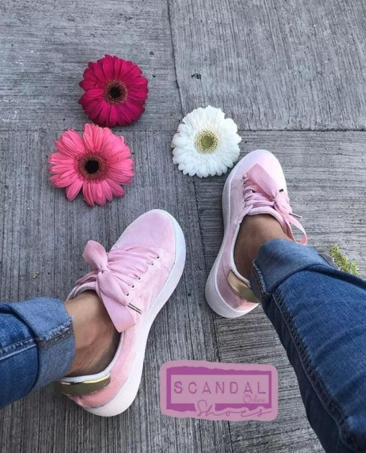 PINK VELVET TENNIS