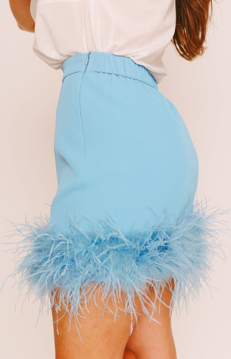 BLUE FEATHERS 🪶 SKIRT