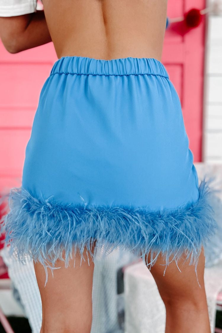 BLUE FEATHERS 🪶 SKIRT